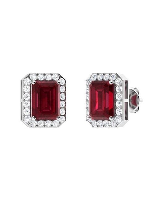 Forever Creations USA Inc. Red Signature Collection 14k 1.00 Ct. Tw. Diamond & Ruby Studs
