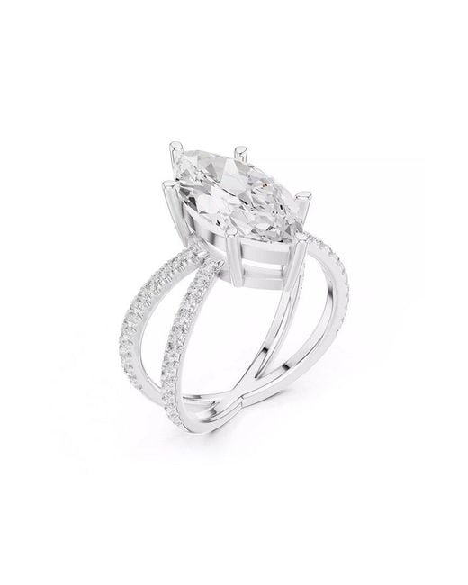 Lab Grown Diamonds White 14K 4.00 Ct. Tw. Lab-Grown Diamond Ring