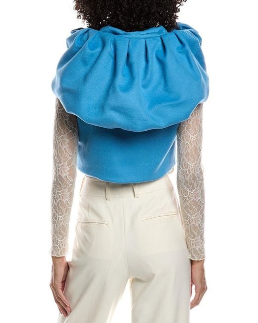 Valentino Blue Wool & Angora-Blend Gilet
