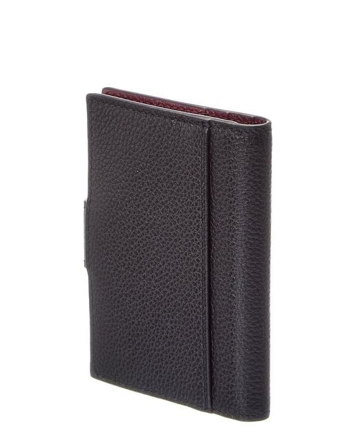 Gucci Black Gg Marount Leather Card Case