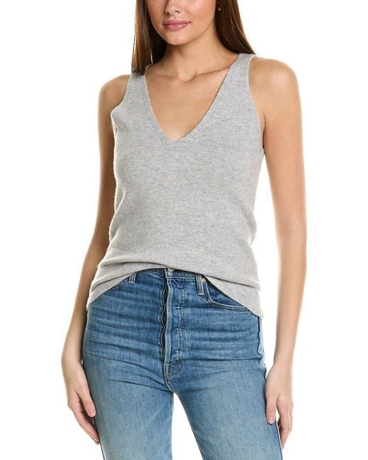 Collaboration Blue Ella Double Cashmere Tank