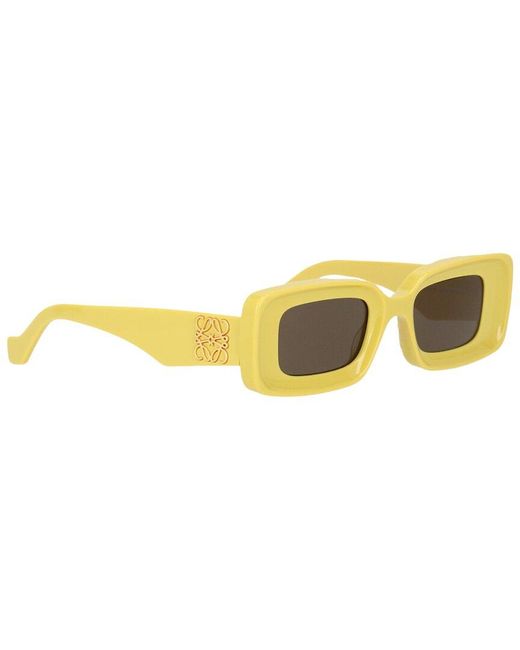 Loewe Yellow Lw40101i 46mm Sunglasses