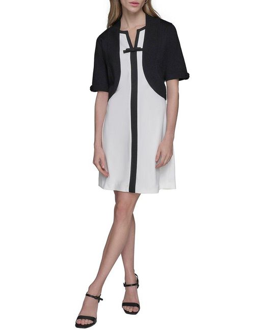 Karl Lagerfeld Black Knit Shrug