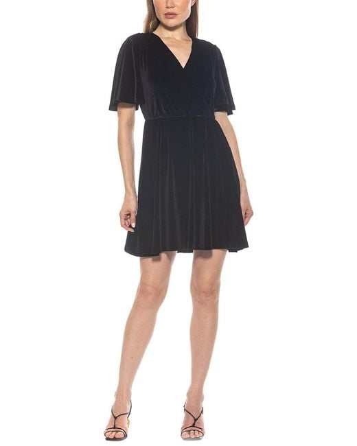 Alexia Admor Black Oakless A-Line Dress