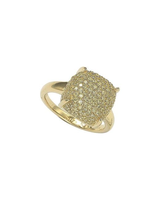 Suzy Levian CZ Jewelry Metallic Suzy Levian Silver Cz Ring