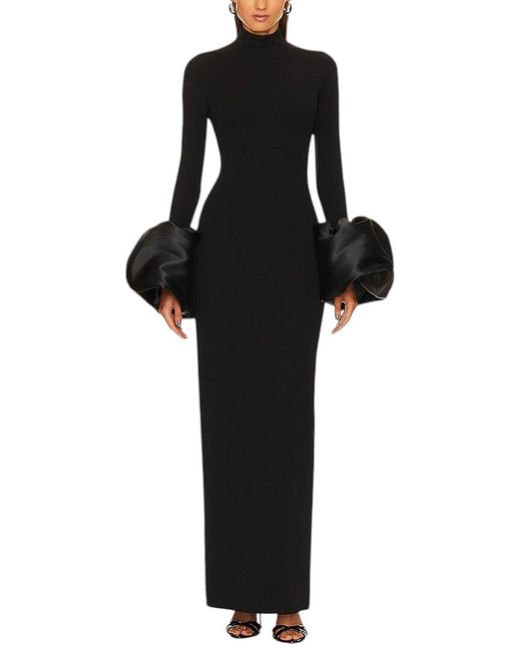 AMINA GLAM Black Maxi Dress