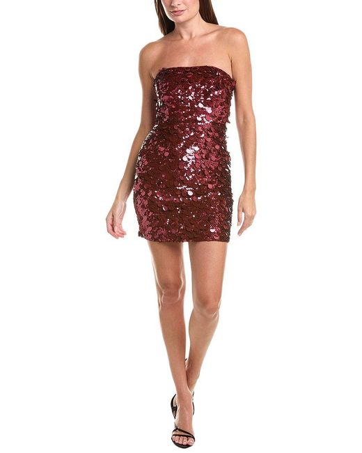 retroféte Red Retrofete Nolia Sequin Dress