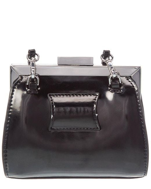 Staud Black Lennon Leather Convertible Bag