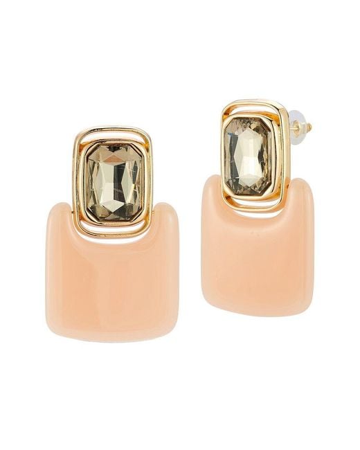 Chloe and Madison White Jewelry Plated Earrings