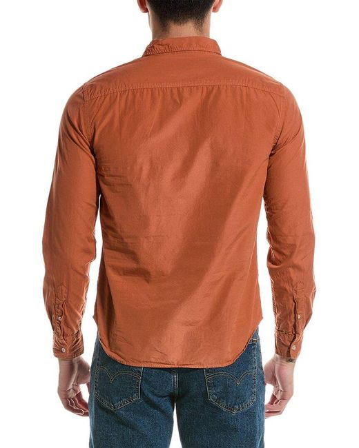 Save Khaki Orange Easy Shirt for men