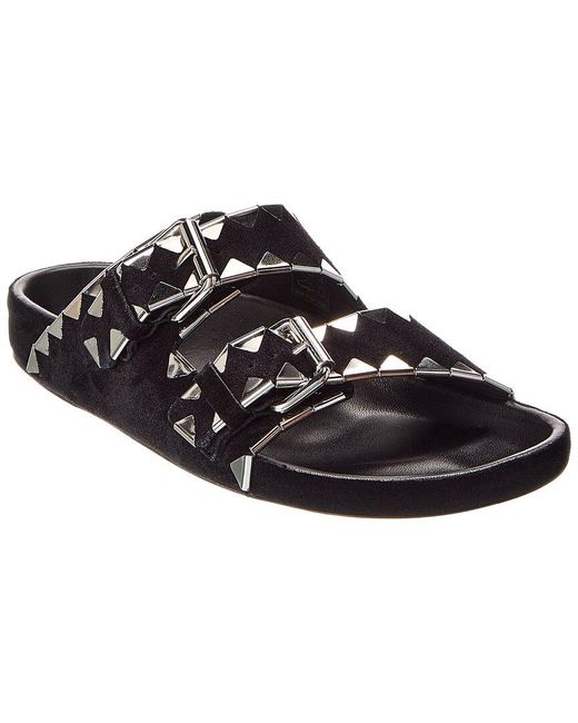 Isabel Marant Black Lennyo Suede Sandal