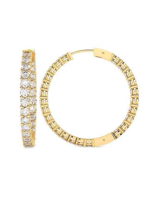Lab Grown Diamonds Metallic 14k 7.00 Ct. Tw. Lab-grown Diamond Earrings