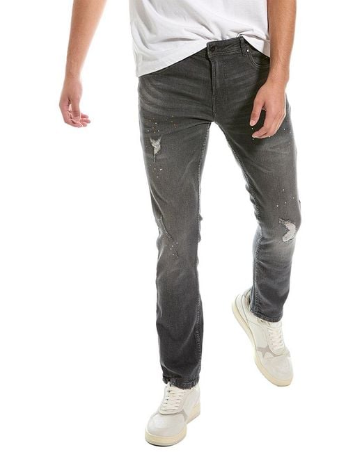 Roberto Cavalli Gray Grey Slim Straight Jean for men