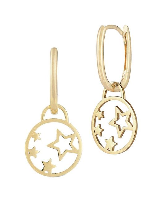 Ember Fine Jewelry Metallic 14k Star Drop Earrings