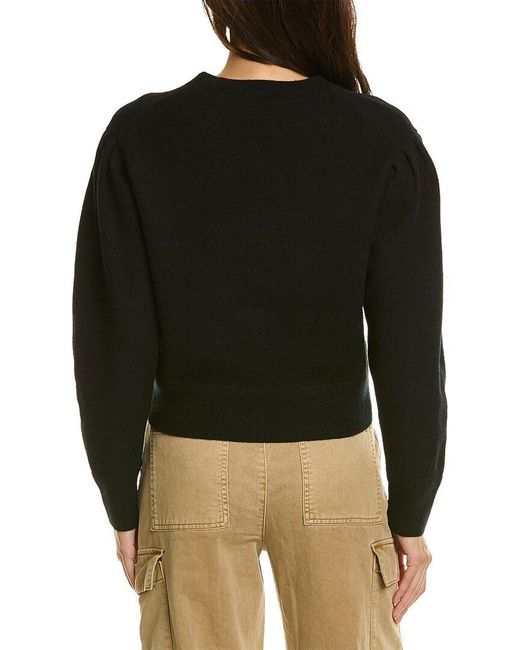 AllSaints Black Vika Wool Sweater