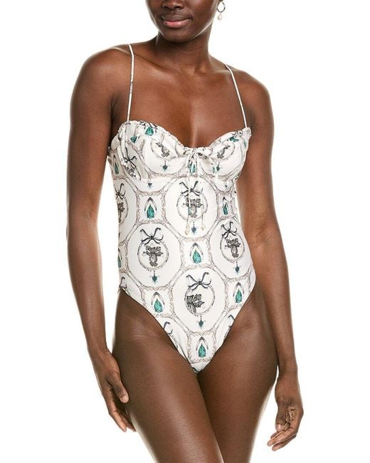 Agua Bendita White Alhaja One-Piece