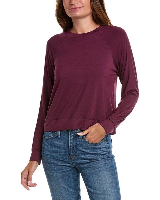 Lively Purple The All-day Crew T-shirt