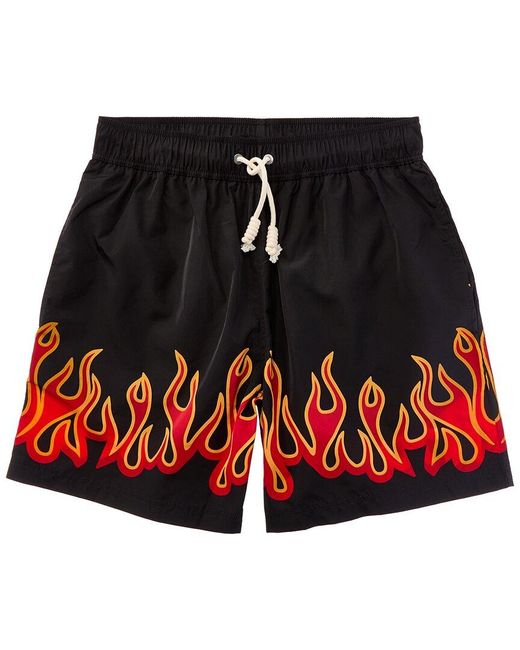 Palm Angels Red Swim Trunk for men