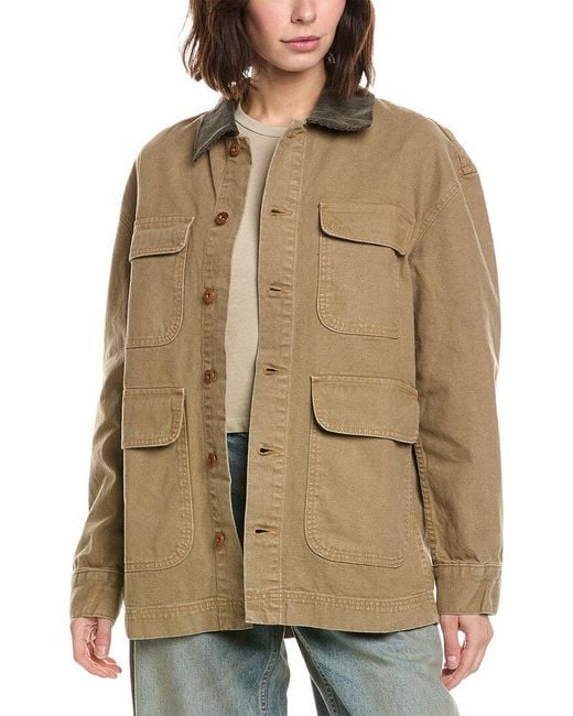 SLVRLAKE Denim Brown Hayden Chore Coat