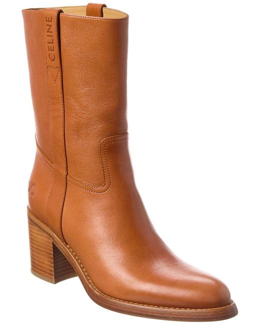 Céline Brown Leather Boot