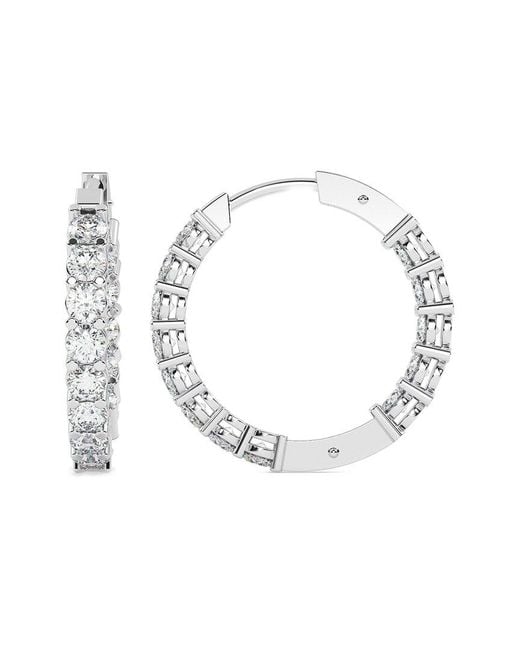 Lab Grown Diamonds Metallic 14K 7.00 Ct. Tw. Lab-Grown Diamond Earrings