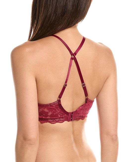 Hanro Red Anais Lace Halter Neck Bralette
