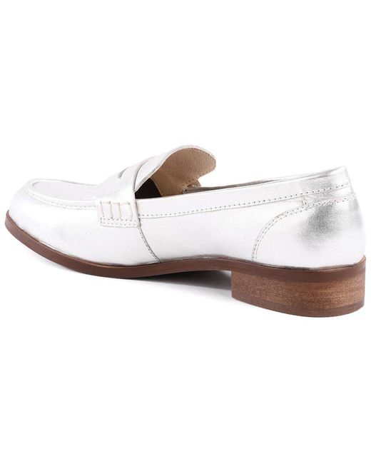 Seychelles White Morton Leather Loafer