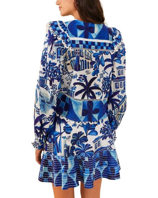 Farm Rio Blue Rio Blouse