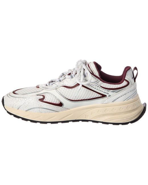 DSquared² White Sprinter Leather & Mesh Sneaker for men