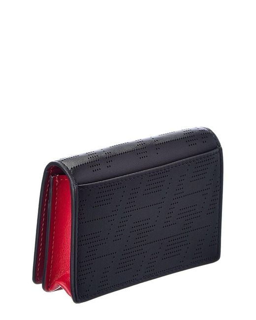 Christian Louboutin Blue Loubeka Leather Card Case for men