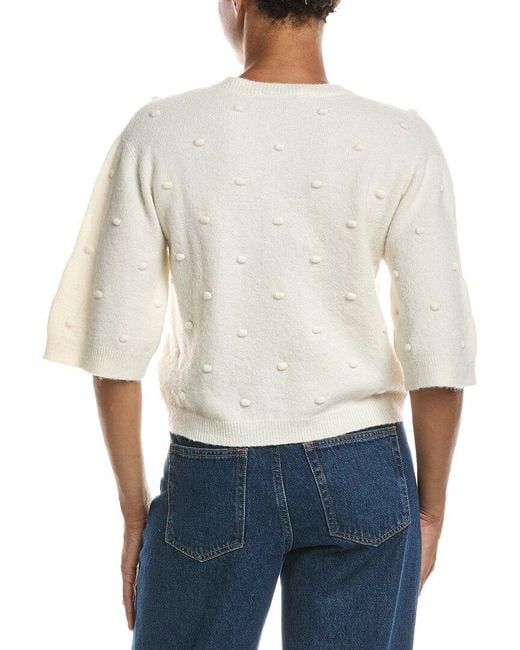 Officine Generale White Lotte Wool & Alpaca-Blend Cardigan