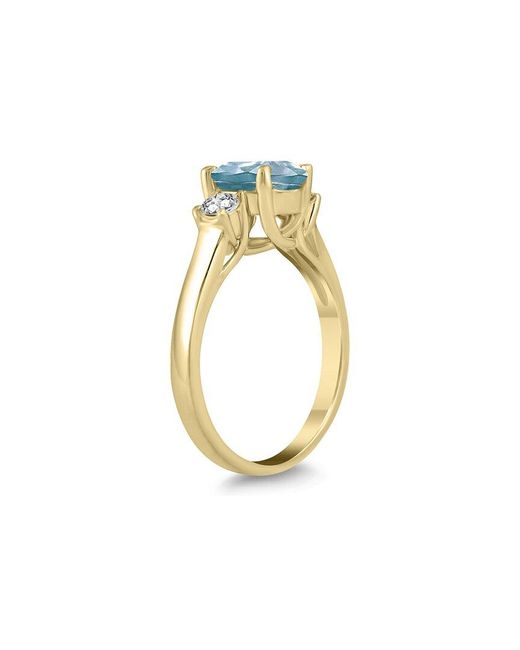 Gem Spark Blue 14K 1.98 Ct. Tw. Diamond & Aquamarine Ring