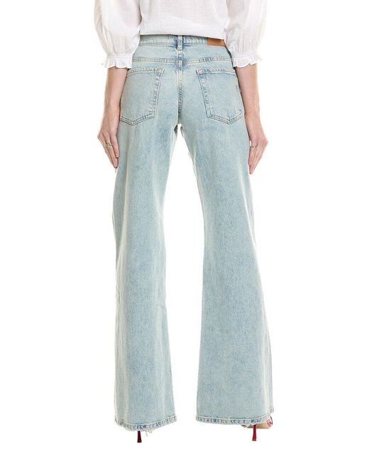 7 For All Mankind Blue Spencer Ahs Flare Jean