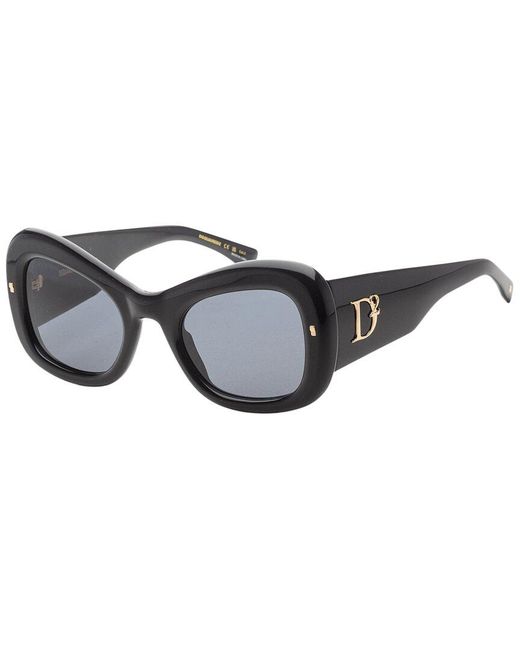 DSquared² Black D20137S 54Mm Sunglasses
