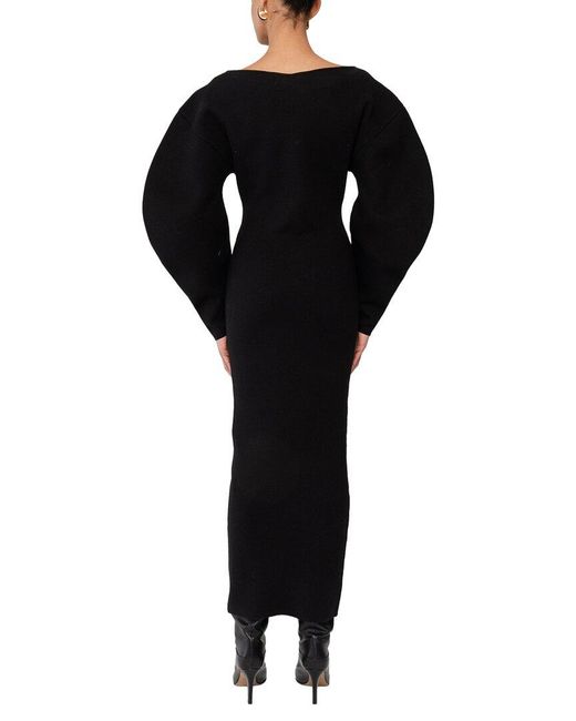 Ronny Kobo Black Randy Knit Dress