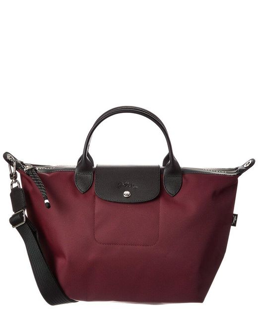 Longchamp Purple Le Pliage Energy Large Canvas Bag