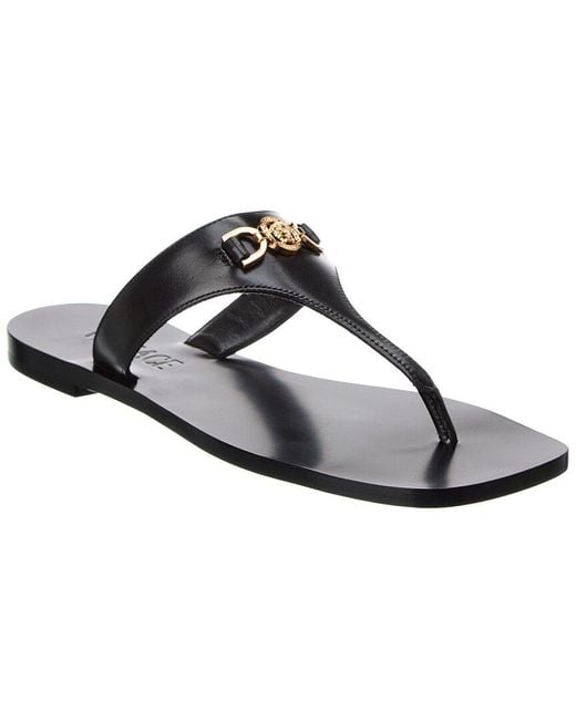 Versace White Leather Sandal