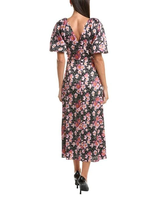 Cinq À Sept Black Brenton Floral Dress