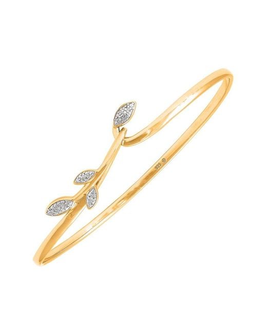 Diamond Select Cuts Metallic 0.05 Ct. Tw. Diamond Bangle