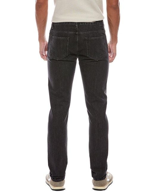 Officine Generale Black Officine Generale Slim Fit Japanese Denim Jean for men