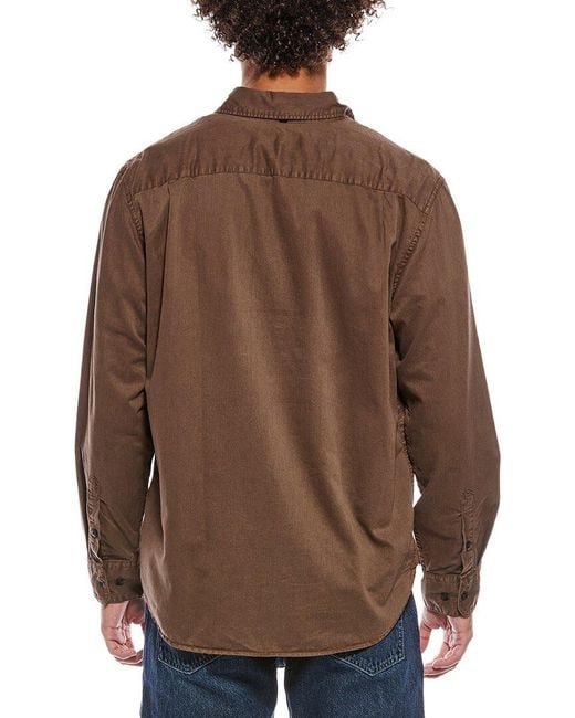 Rag & Bone Brown Finch Military Shirt for men