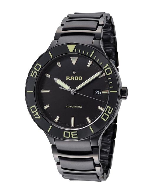 Rado Centrix Automatic Bracelet Watch in Black for Men Lyst UK