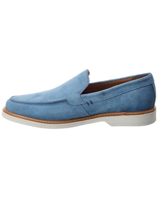 Donald J Pliner Blue Fifer Suede Loafer for men