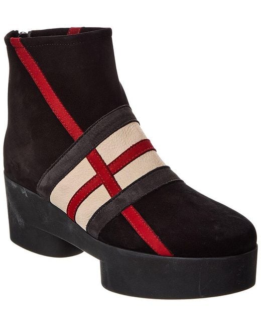 Arche Black Six007 Suede Platform Boot