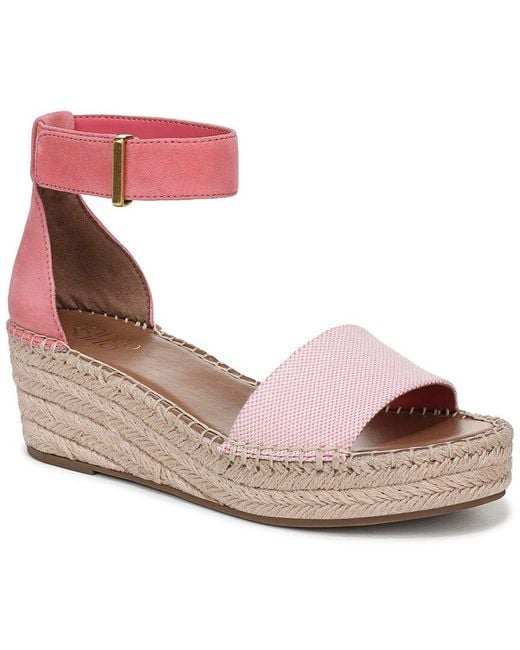 Franco Sarto Pink Pela Leather Espadrille