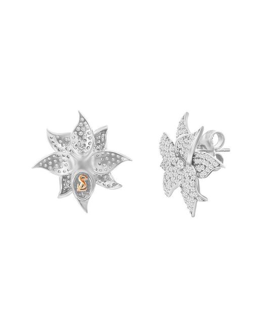 Suzy Levian CZ Jewelry White Suzy Levian Cz Statement Earrings
