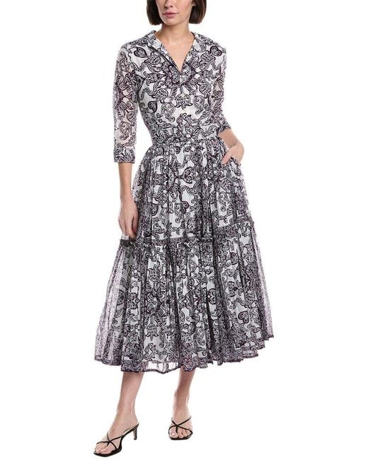 Samantha Sung White Melanie Shirtdress