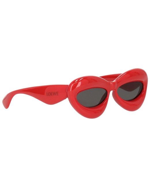 Loewe Red Lw40097i 55mm Sunglasses