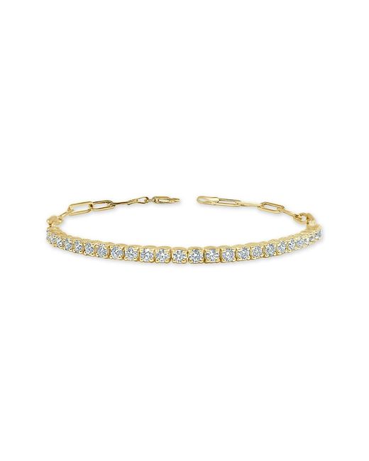 Sabrina Designs White 14K 1.00 Ct. Tw. Diamond Paper-Clip Link Bracelet