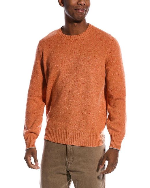Brunello Cucinelli Orange Sweater for men